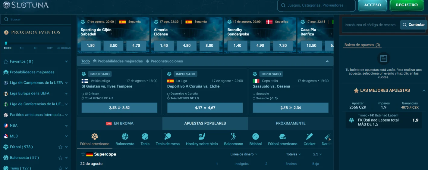 slotuna casino deportes